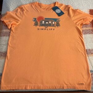 LIFE IS GOOD SIMPLIFY TEE LARGE NWT